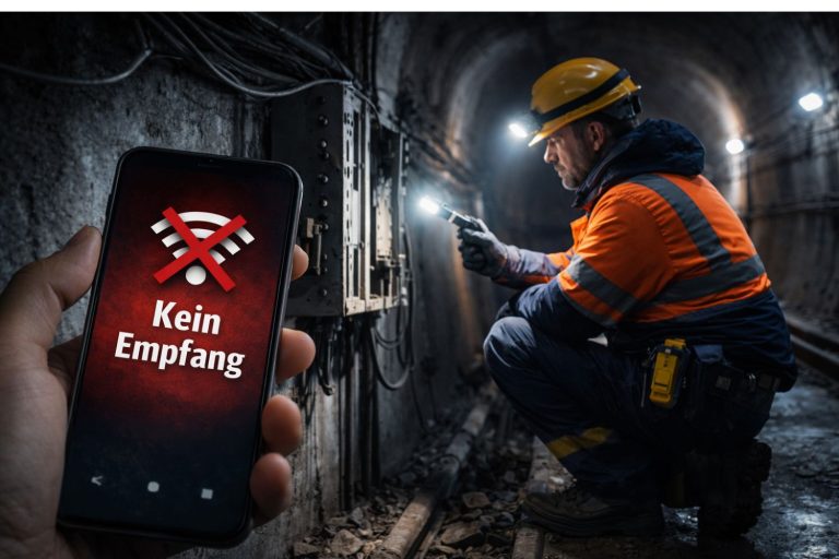 Totmannschalter mit Mobilfunk für Arbeitsumgebungen ohne W-LAN
