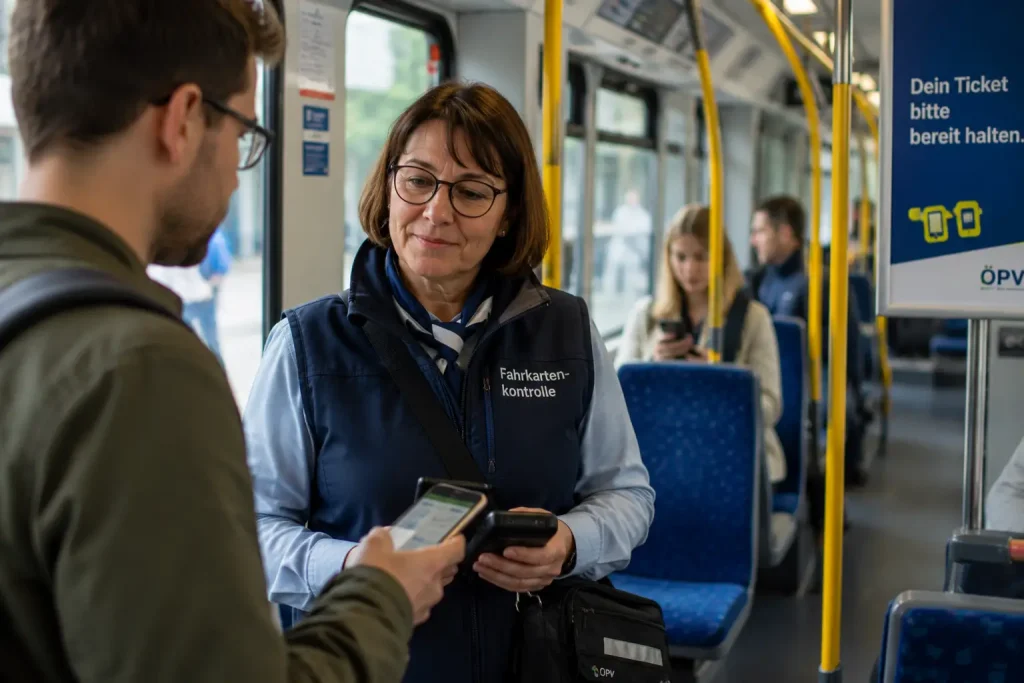 Fahrkartenkontrolleure im ÖPNV