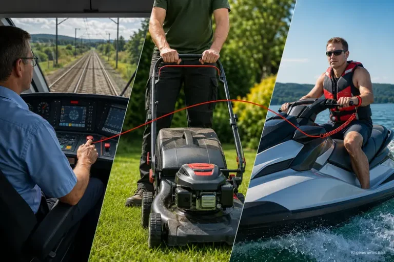 Was haben Lokführer, Rasenmäher und Jet-Skis gemeinsam? Entdecken Sie, wo Totmannschaltungen drinstecken und wie sie Alleinarbeiter schützen.